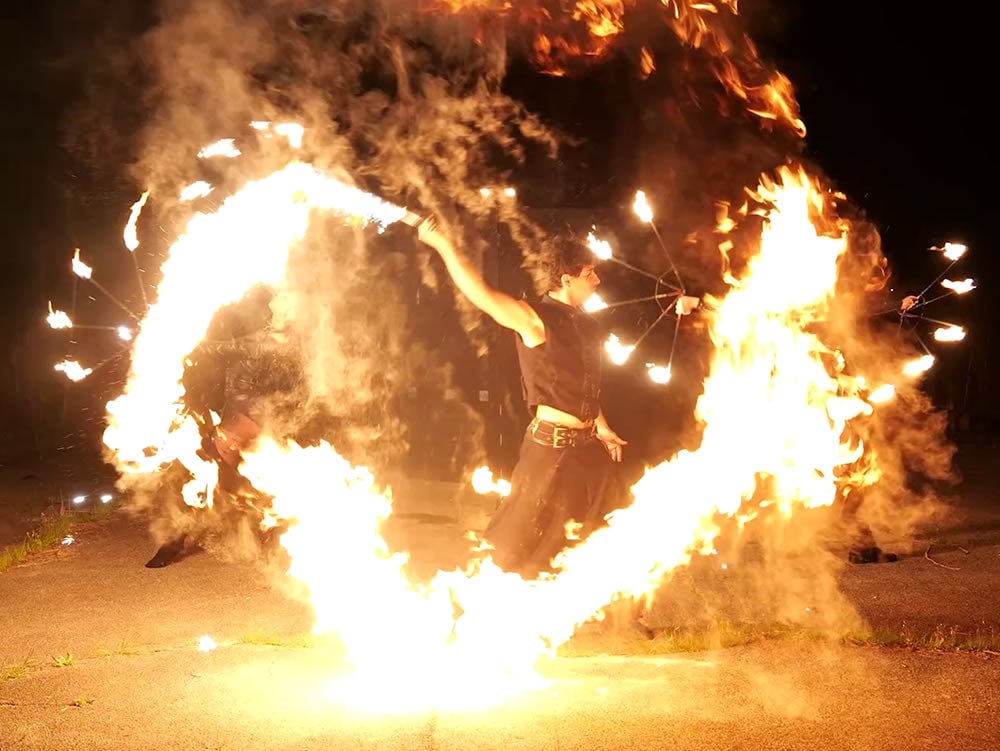 Spettacolo di Fuoco a Matrimonio