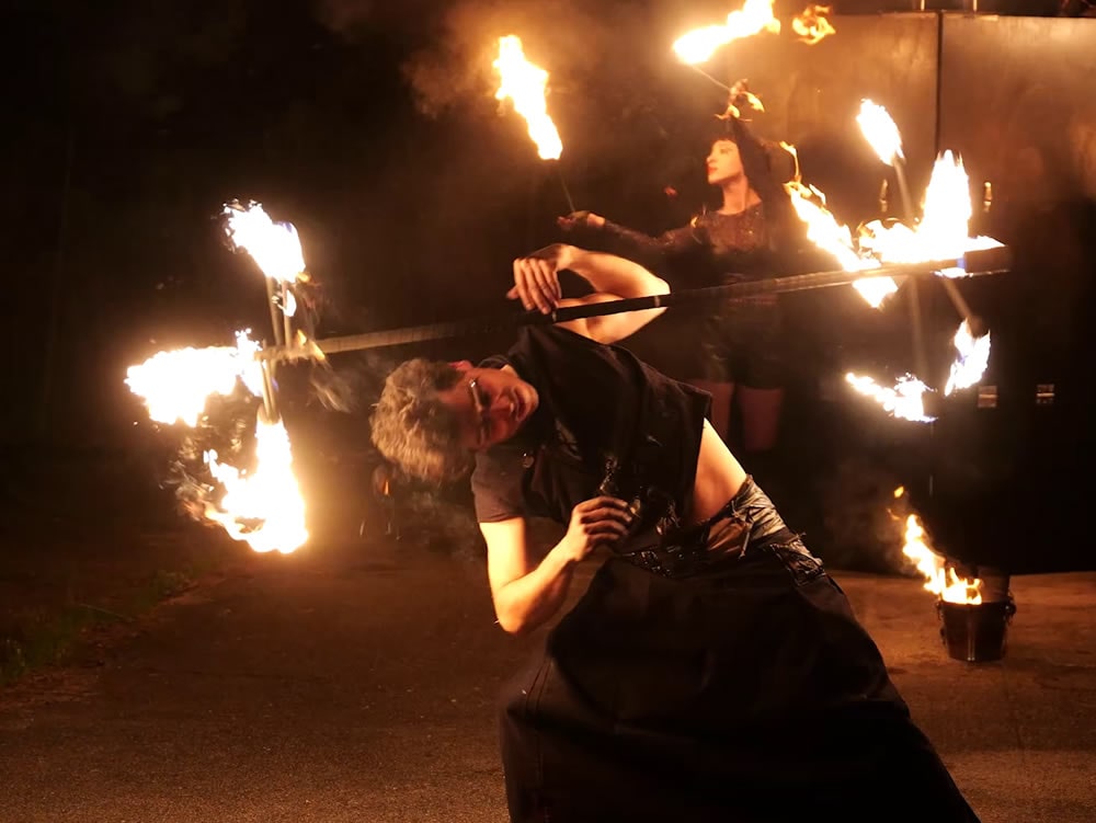 Spettacolo di Fuoco a Matrimonio